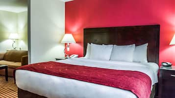 Literie hypoallergénique, coffre-fort, bureau