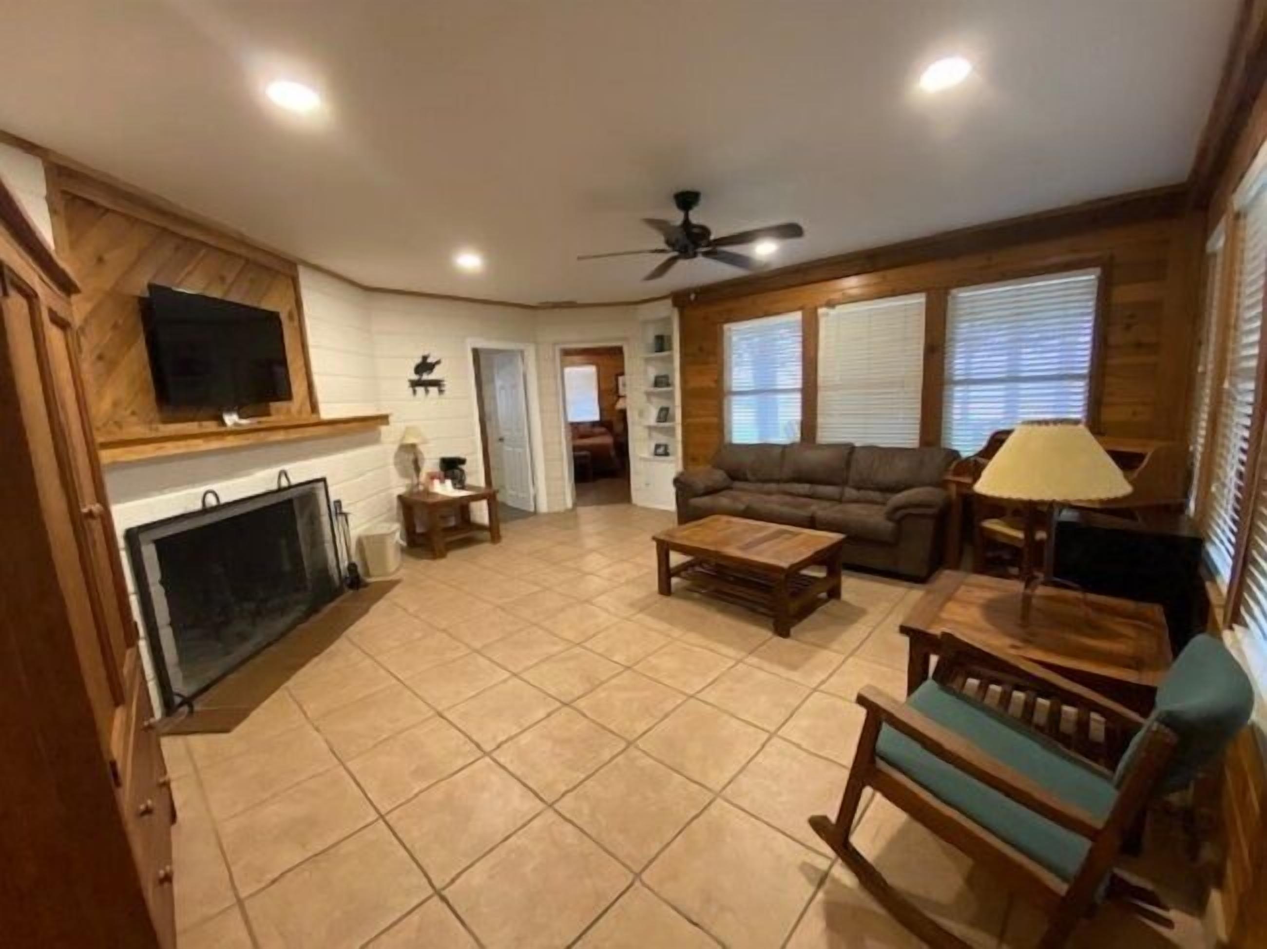 historic villas 2 bedroom | living area | tv