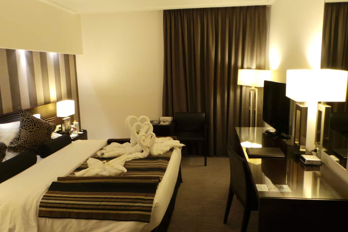 deluxe suite | egyptian cotton sheets, down duvets, in-room safe, desk