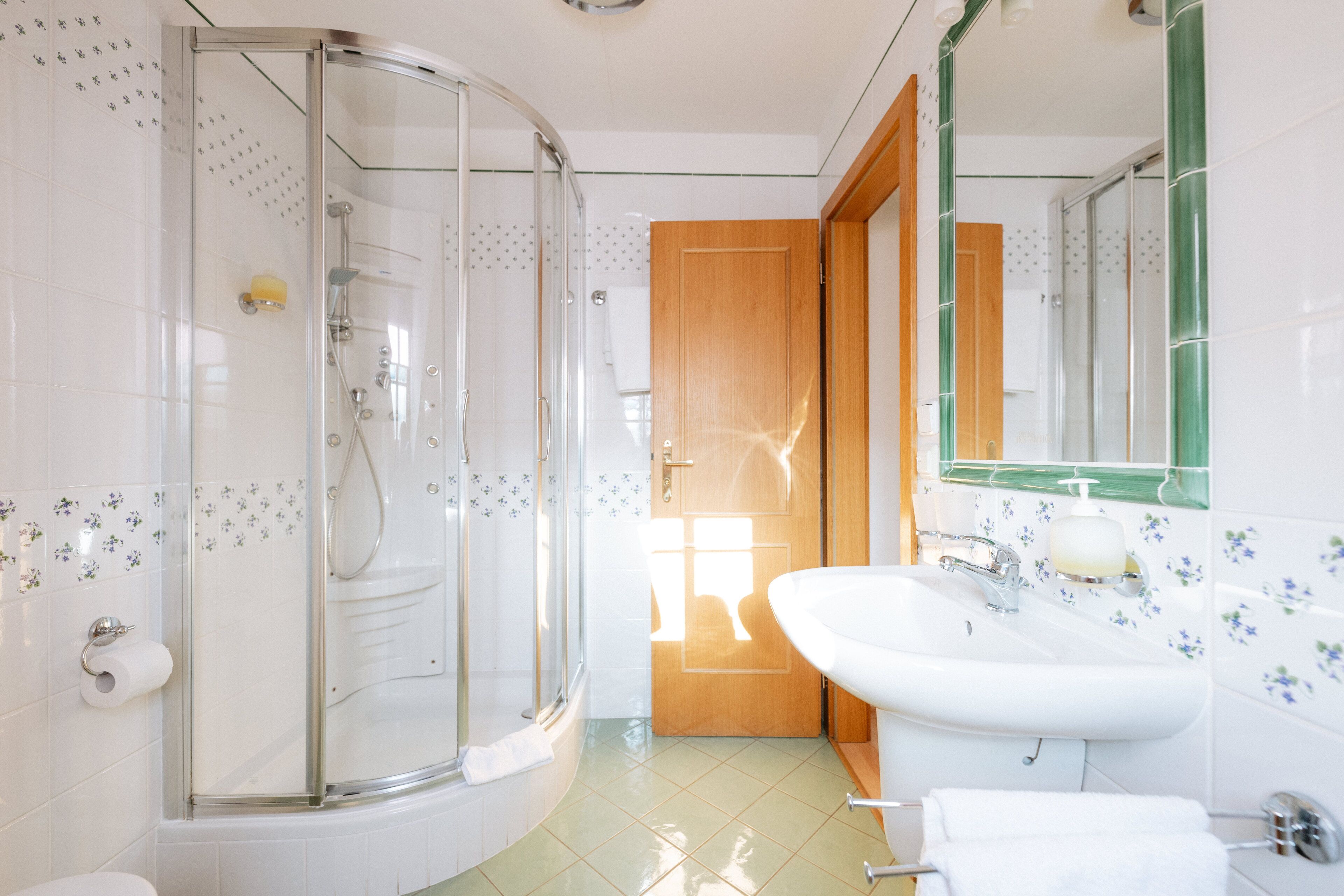 double room | bathroom shower