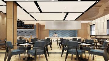 Se ofrece un desayuno bufé (88 CNY por persona)