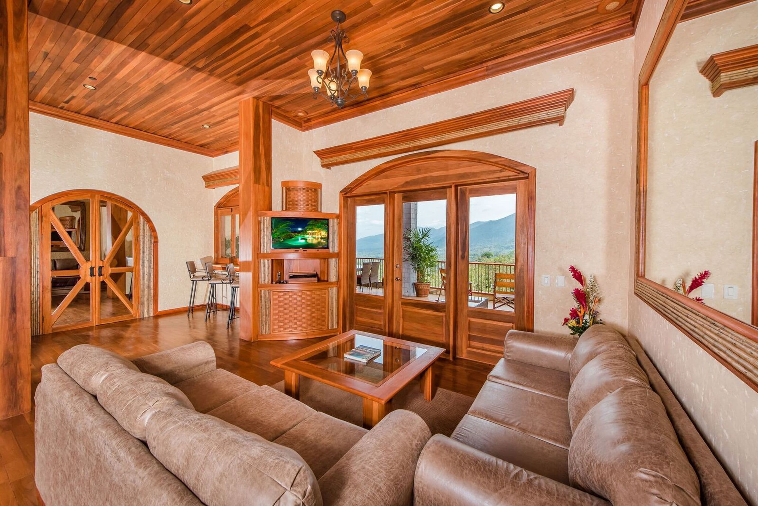 three bedroom premier suite | living room | flat-screen tv, dvd player, ipod dock