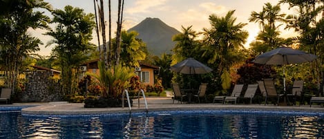 Indoor pool, outdoor pool, open 8:00 AM to 10:30 PM, pool loungers