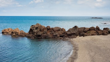 En la playa