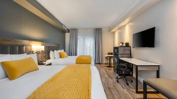 Standard Room, 2 Queen Beds, Non Smoking | Hypo-allergenic bedding, down duvets, desk, laptop workspace