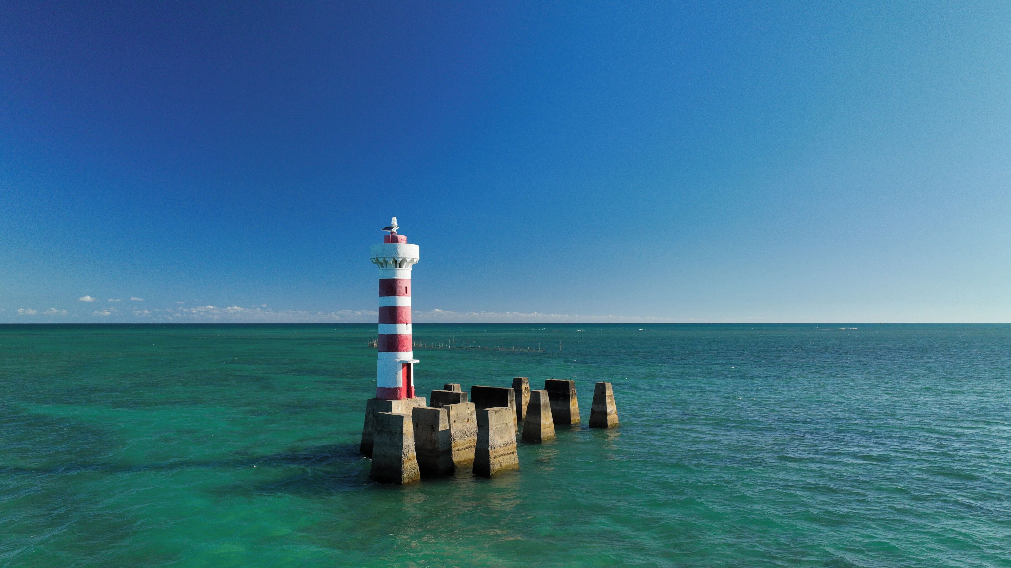 On the beach, white sand, free beach cabanas, sun loungers