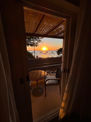 Chambre Double ou avec lits jumeaux, balcon, vue mer