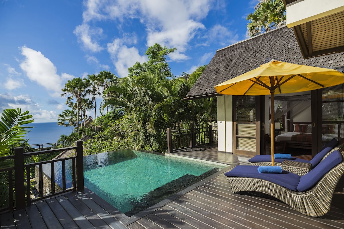 Villa, 3 Schlafzimmer, eigener Pool, Meerblick | Strand-/Meerblick