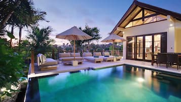 Villa superior, 3 habitaciones, vista al océano | Vista a la playa o el mar