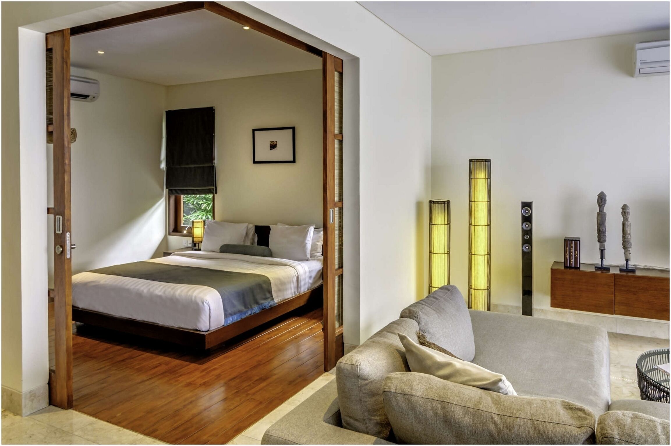 Villa, 2 soverom, privat basseng, hageutsikt | Sengetøy av topp kvalitet, minibar, safe på rommet og skrivebord