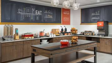 Free daily buffet breakfast