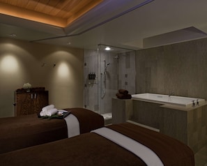 Sauna, steam room, body treatments, hydrotherapy, aromatherapy
