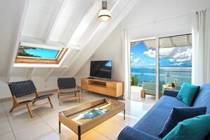Living area - Bleu Emeraude Hotel (Grand Case)