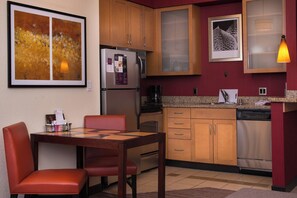 Suite, 1 Bedroom, Fireplace | Desk, blackout curtains, iron/ironing board, free cots/infant beds - Residence Inn by Marriott Albuquerque Airport (Albuquerque)