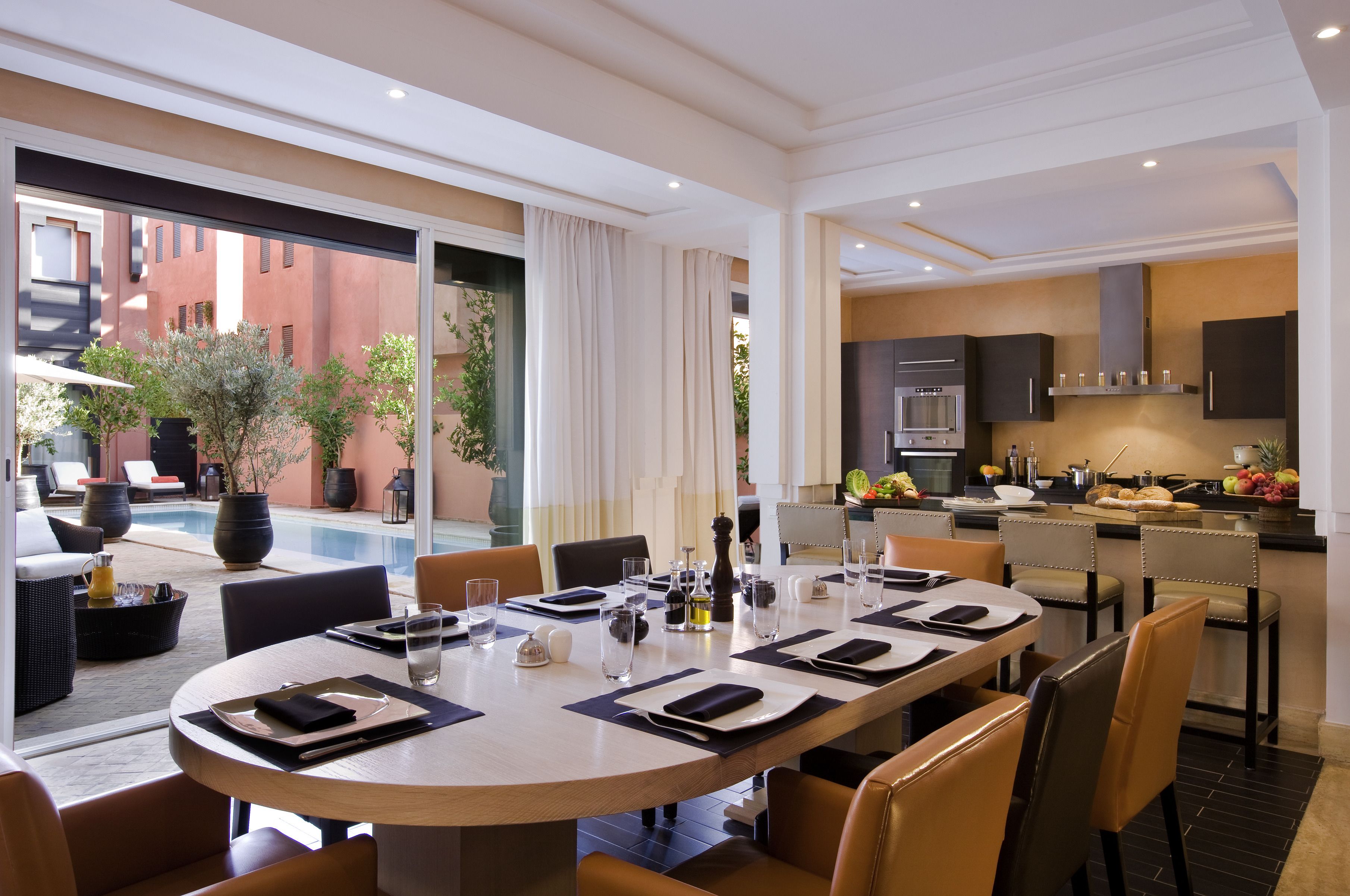 Opções para refeição no quarto