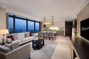 行政雙套房 | 起居區 | 47-吋 LCD 液晶電視、數位頻道、電視