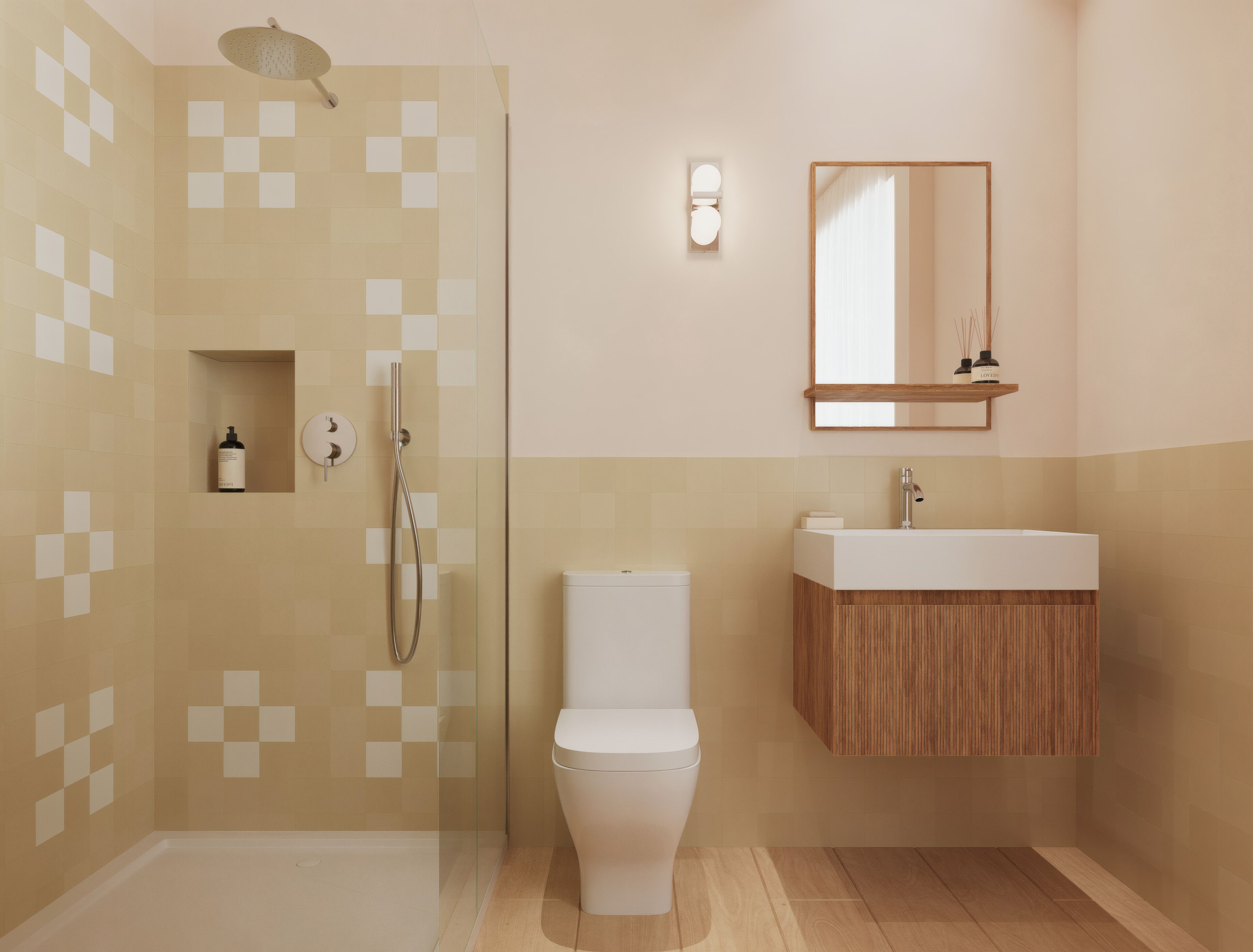 Ducha, artículos de higiene personal gratuitos y secador de pelo