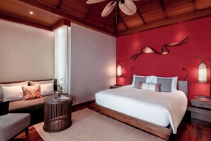 Premium bedding, minibar, in-room safe, desk