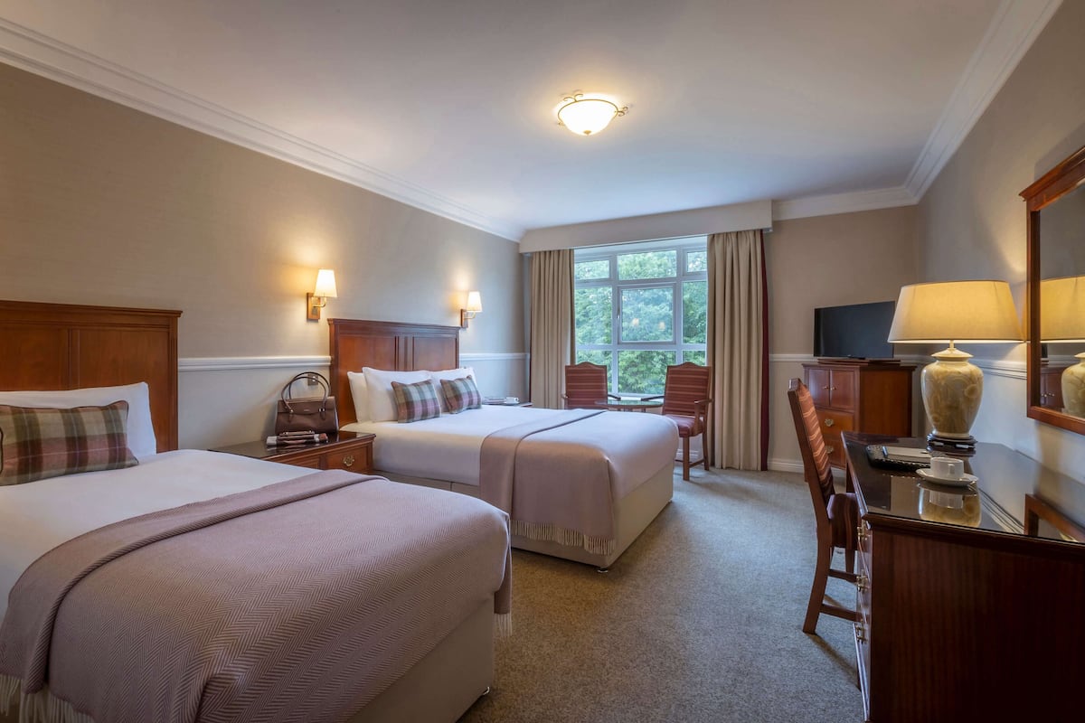 Familiekamer ( Camp bed available on request) | Luxe beddengoed, een kluis op de kamer, een bureau, een laptopwerkplek