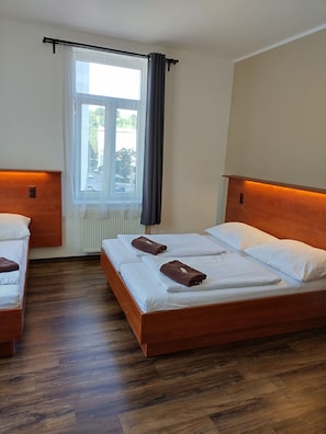 Triple Room, Private Bathroom | Desk, blackout drapes, free WiFi, bed sheets - Pension Beta (Prague)
