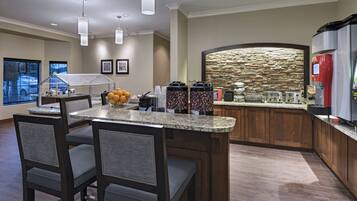 Free daily buffet breakfast