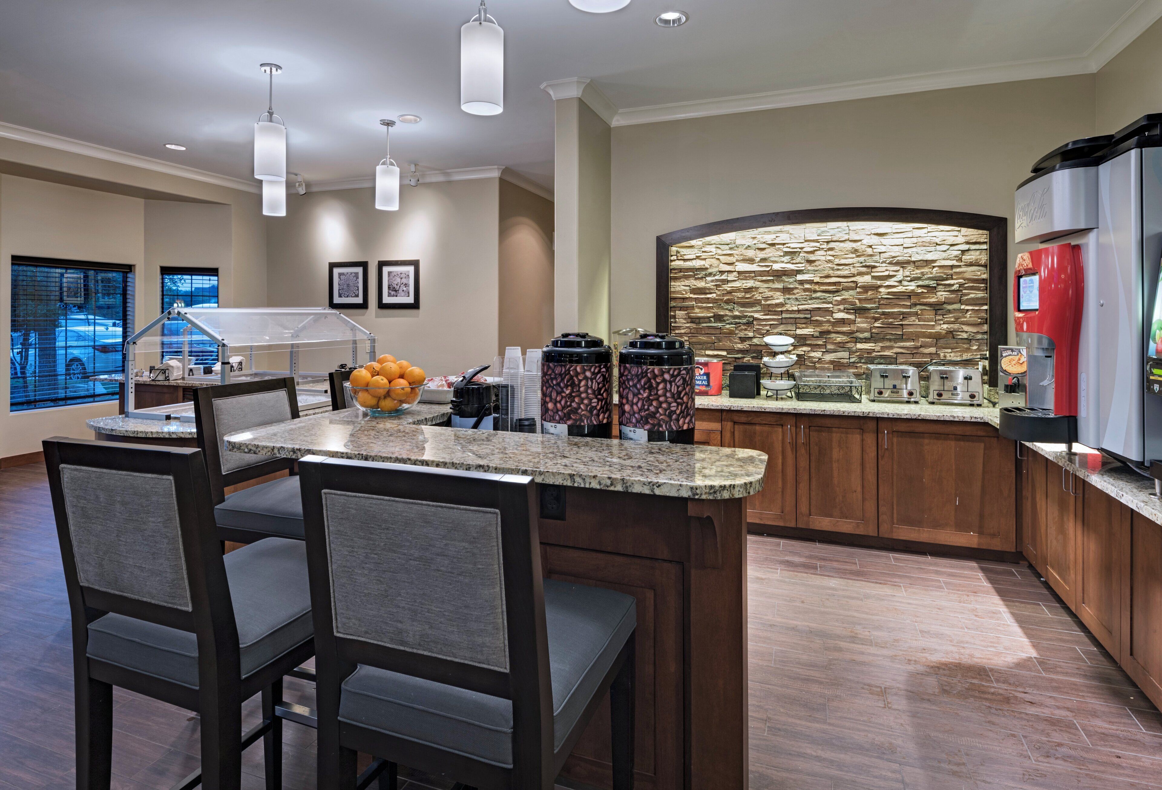 Free daily buffet breakfast