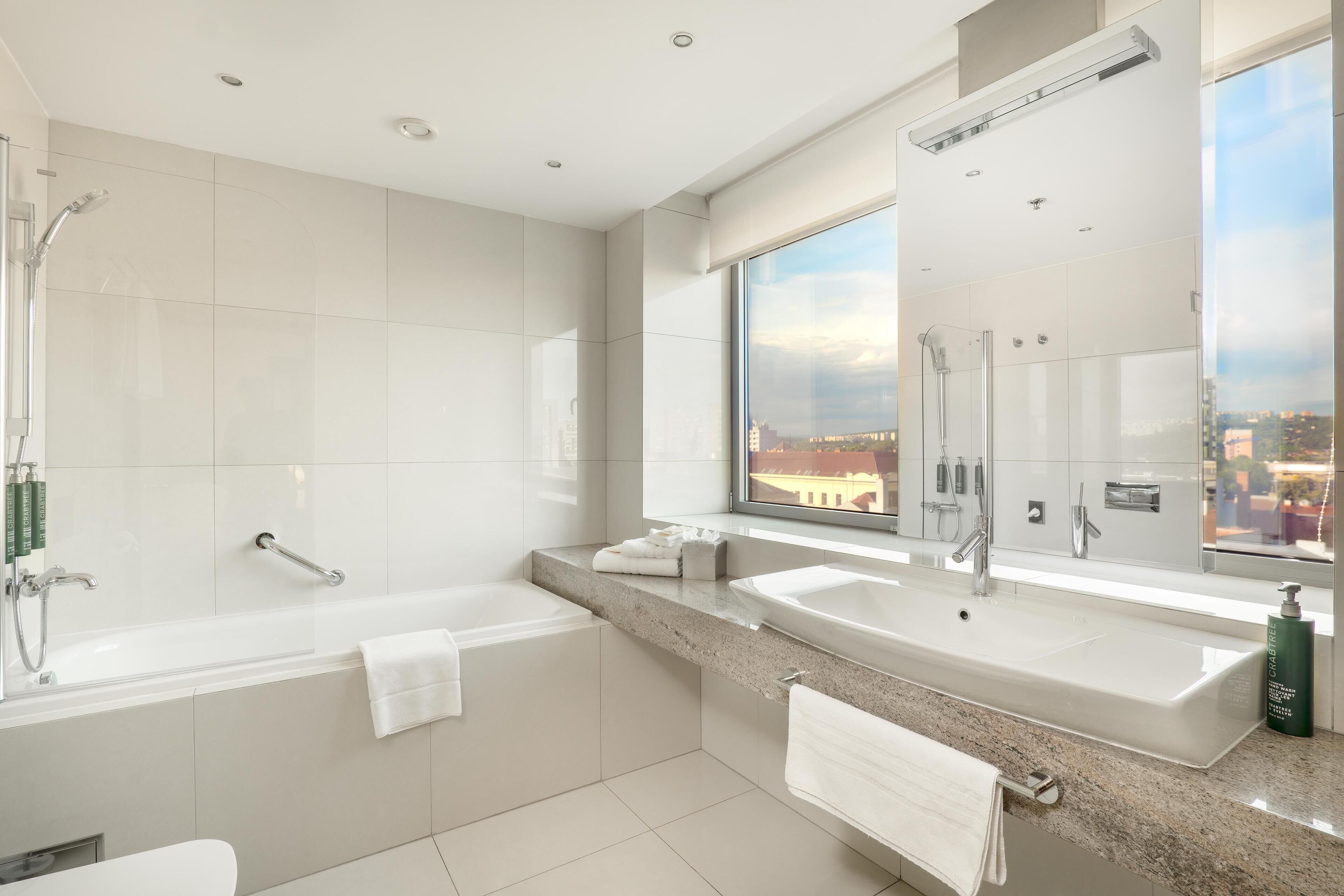 Free toiletries, hair dryer, bathrobes, slippers