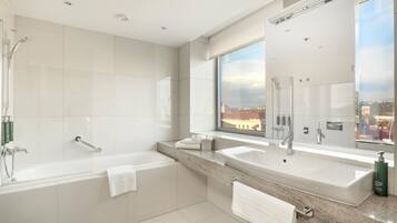 Free toiletries, hair dryer, bathrobes, slippers