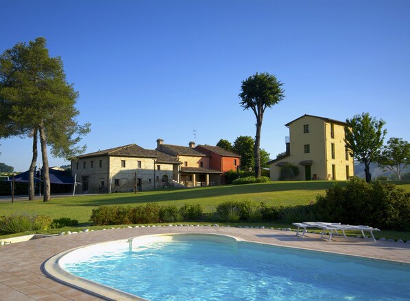 Indoor pool, seasonal outdoor pool