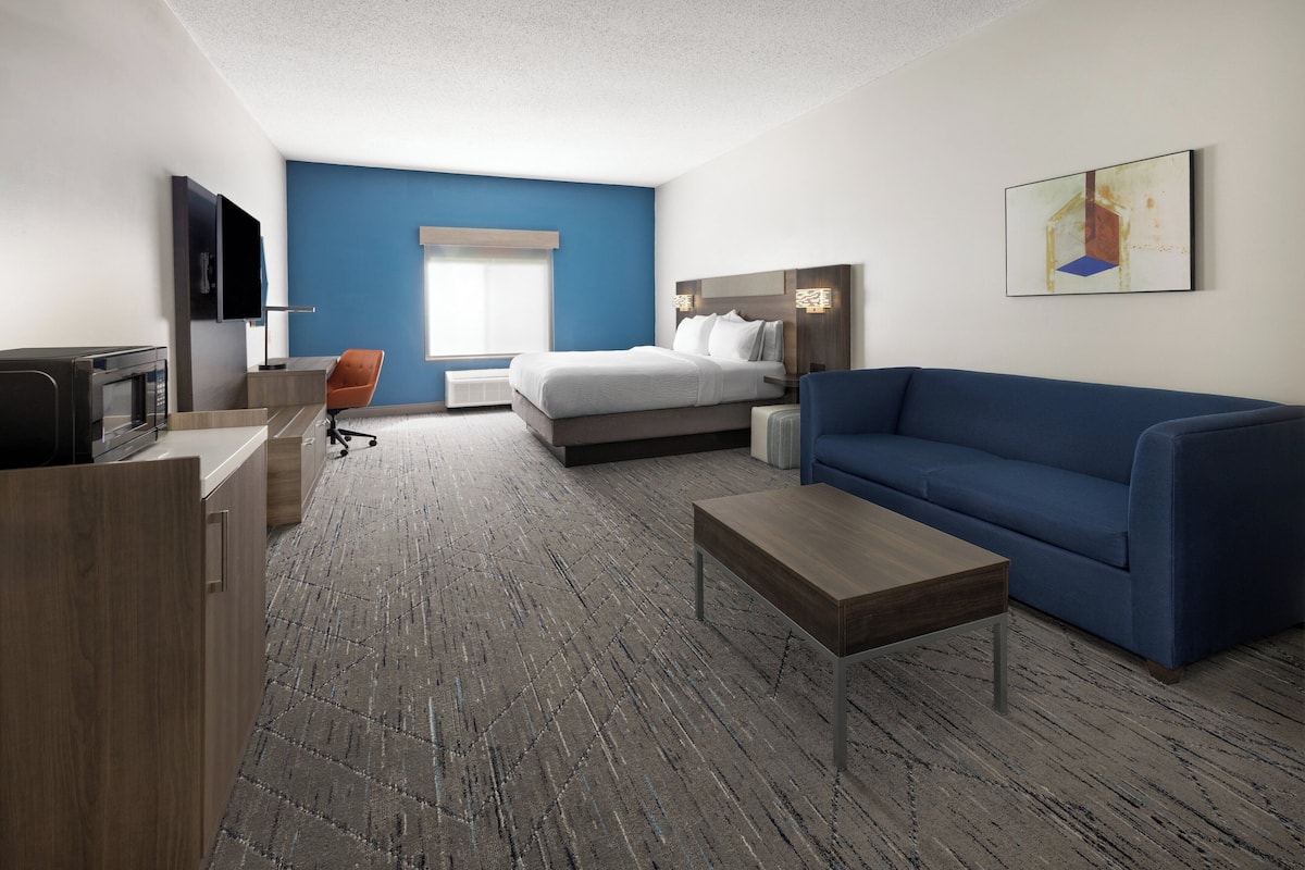 Standard Room, 1 King Bed, Roll-in Shower (Mobility, Accessible Tub) | 1 bedroom, Egyptian cotton sheets, hypo-allergenic bedding