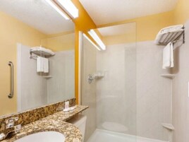 Free toiletries, hair dryer, towels