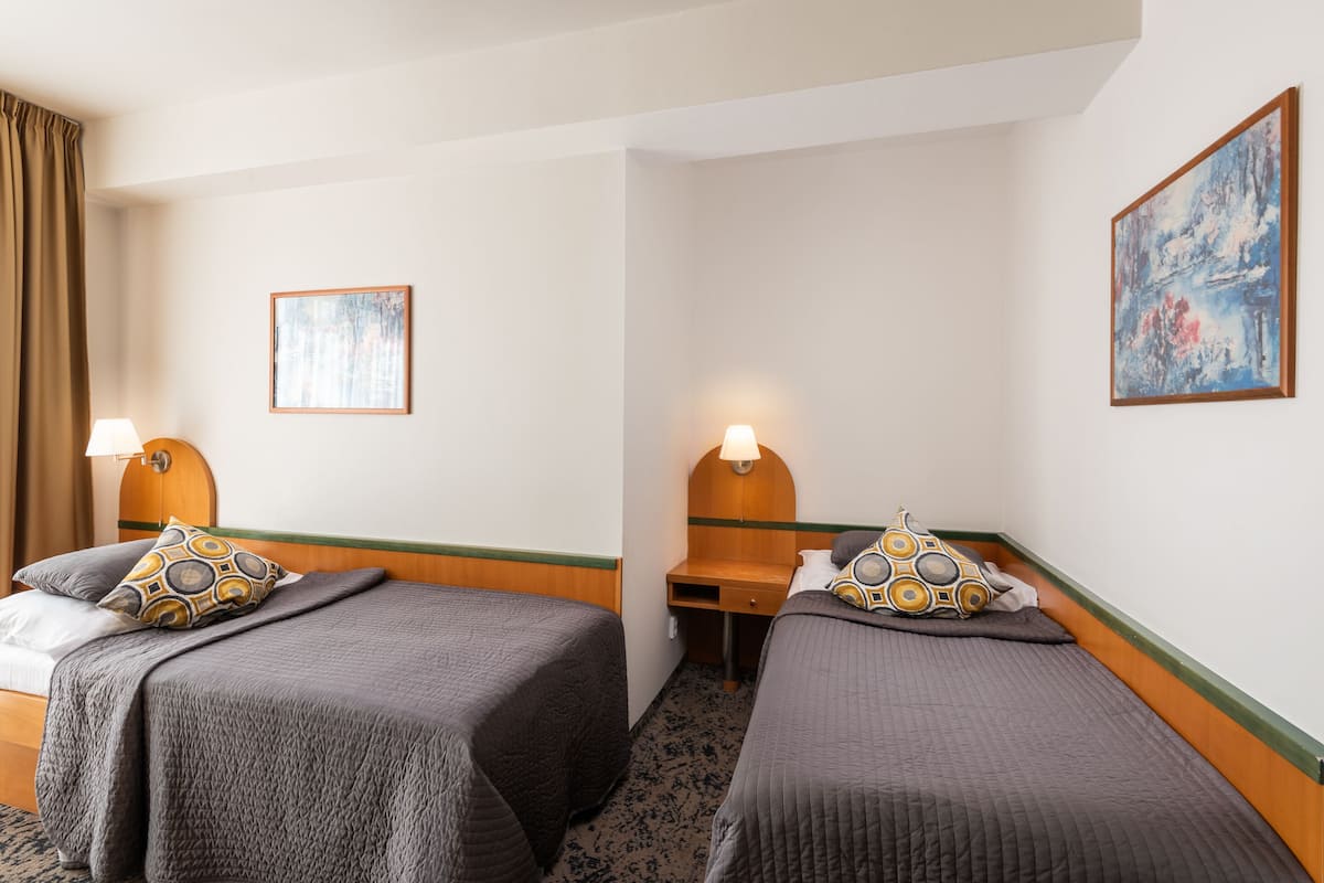 Standard tvÄbÀddsrum - 2 enkelsÀngar | 1 sovrum, allergitestade sÀngklÀder och minibar