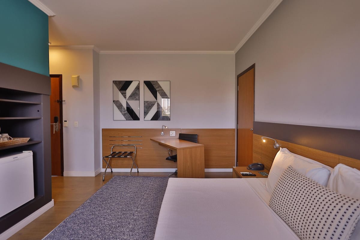 Minibar, in-room safe, desk, blackout curtains