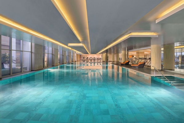 Indoor pool, 4 outdoor pools, open 7:00 AM to 8:00 PM, pool umbrellas