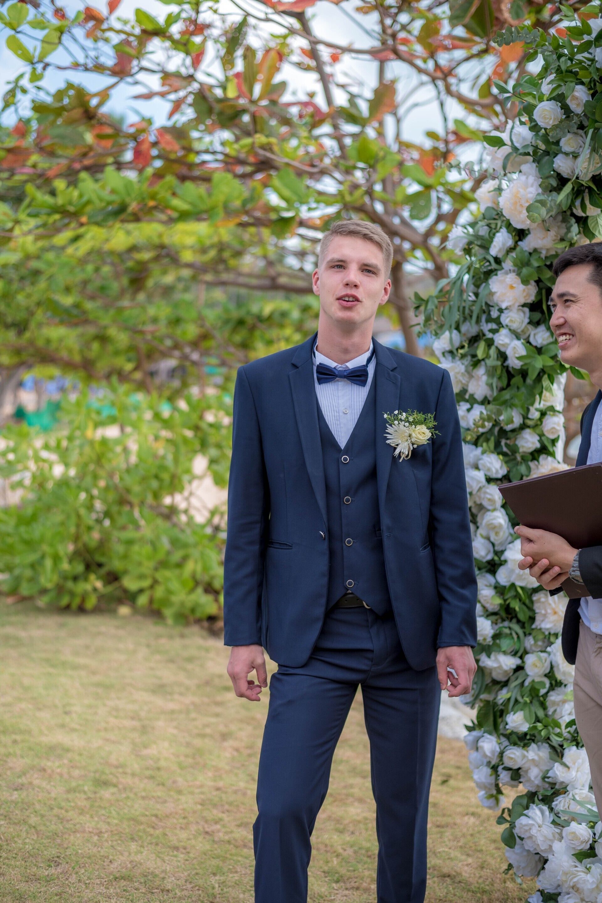 outdoor wedding area