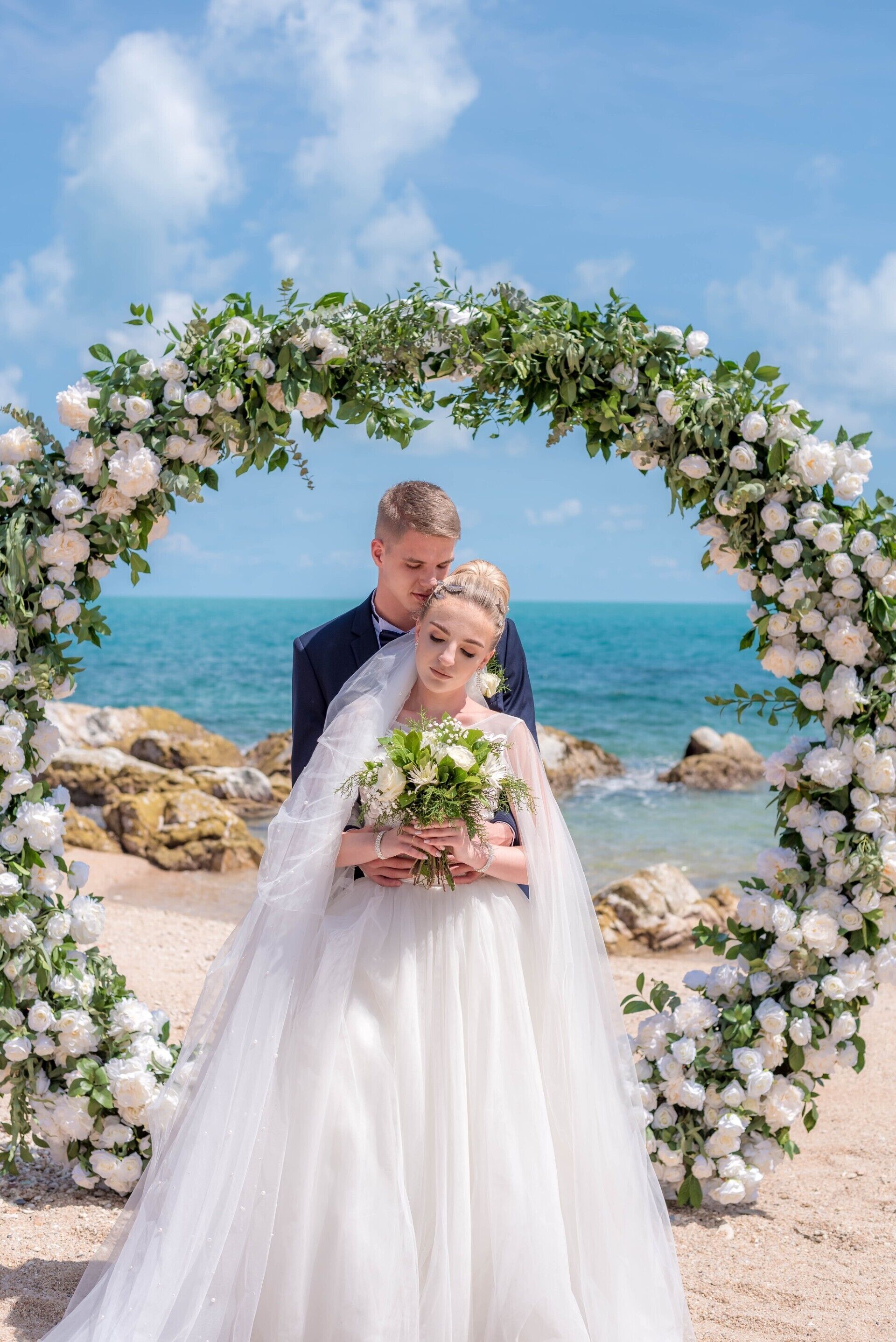 outdoor wedding area