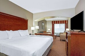 Suite, 1 King Bed, Non Smoking | Premium bedding, desk, blackout drapes, iron/ironing board