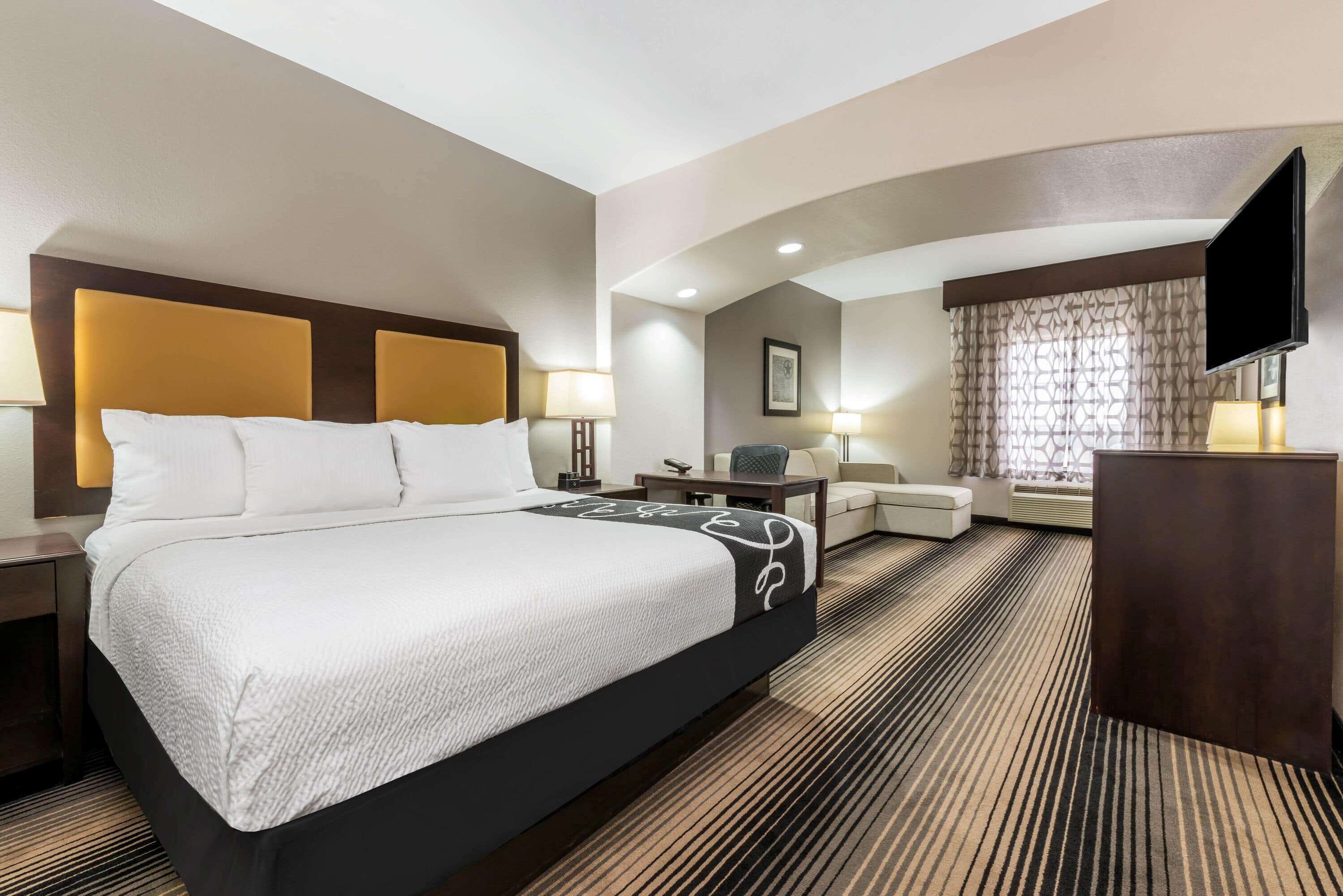 premium bedding, desk, iron/ironing board, free cots/infant beds