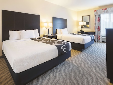 Room, 2 Queen Beds, Non Smoking | Premium bedding, desk, laptop workspace, blackout drapes