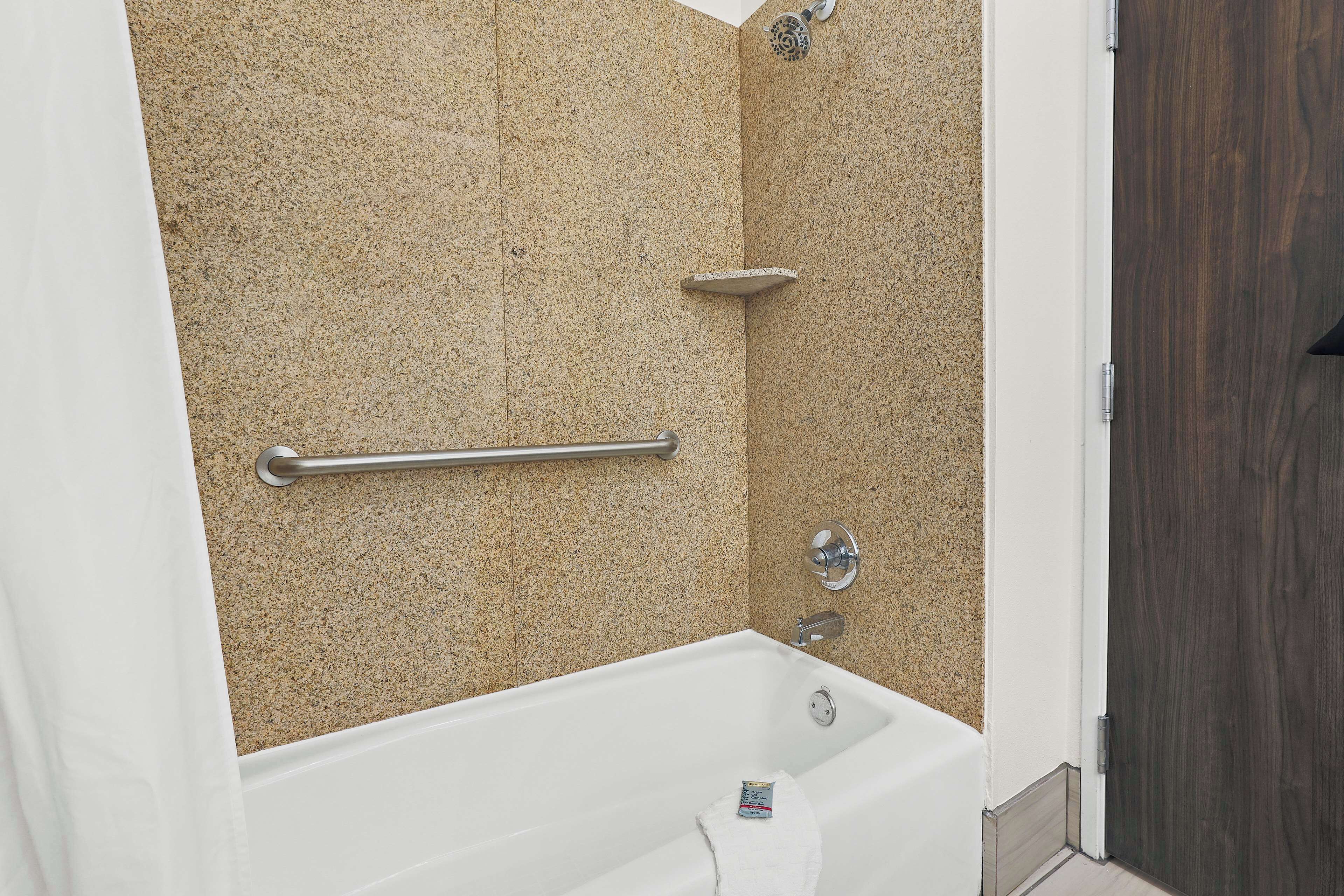 premium bedding, desk, laptop workspace, iron/ironing board