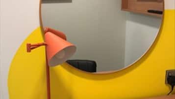 Desk, free WiFi, bed sheets, wheelchair access