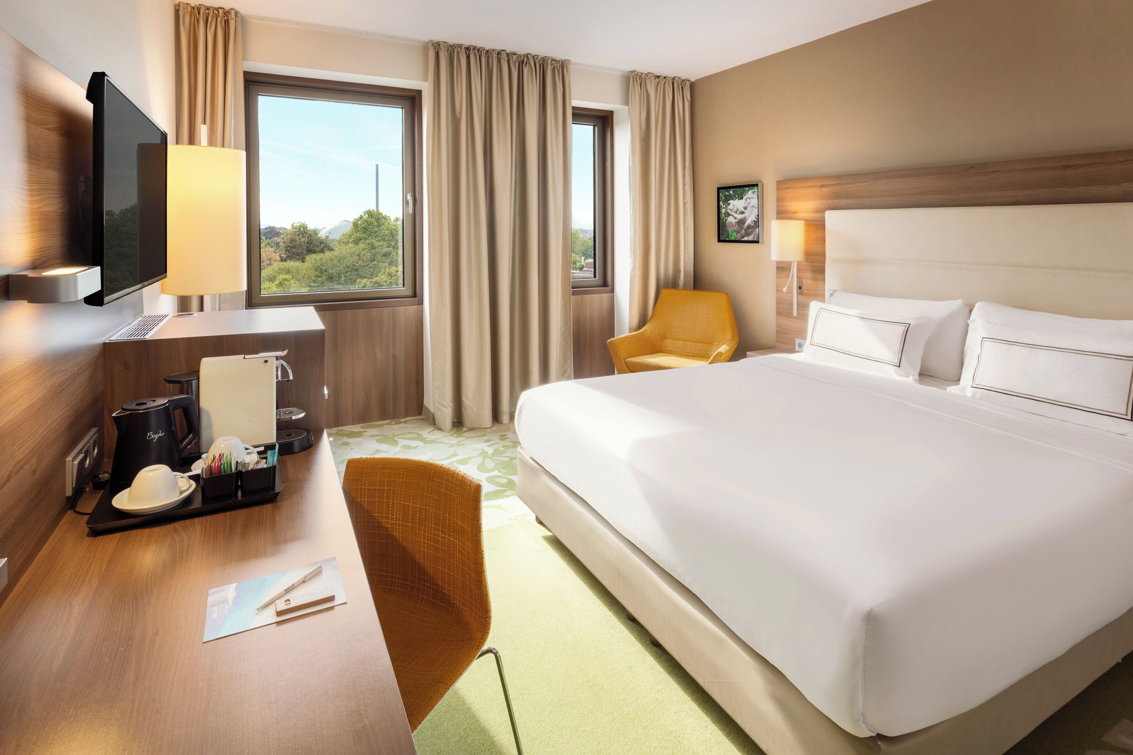 Melia Room, Rom – premium, parkutsikt | Skrivebord, skrivebord for bærbar PC, blendingsgardiner og lydisolert