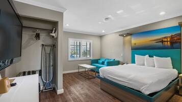 Habitación individual económica, 1 cama de matrimonio, frigorífico y microondas | Sábanas de algodón egipcio y ropa de cama de alta calidad