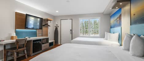 Economy Single Room, 2 Katil Kelamin (Double) | Cadar kapas Mesir, peralatan tempat tidur premium, tilam berlapik, meja