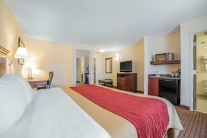 1 bedroom, individually decorated, individually furnished, desk
