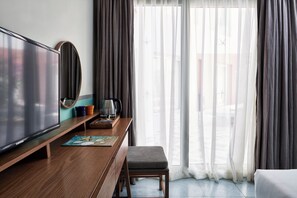 Habitación estándar | Sábanas de algodón egipcio, caja fuerte, decoración individual