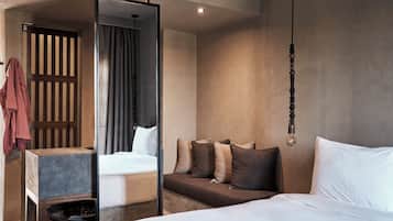 Premium Lagoon view Terrace | Draps en coton égyptien, minibar, coffre-fort, rideaux d’obscurcissement