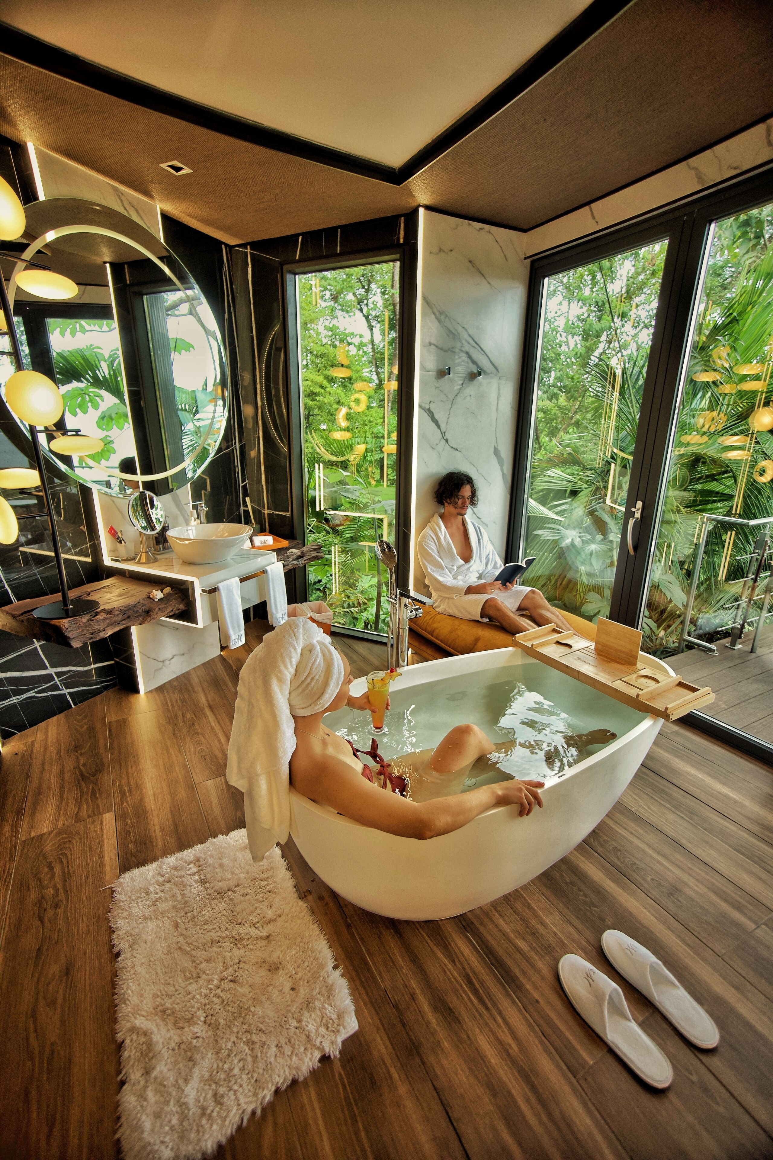 Sky Penthouse Private Pool | Baño | Amenidades de baño gratuitas, secadora de cabello, pantuflas, toallas 