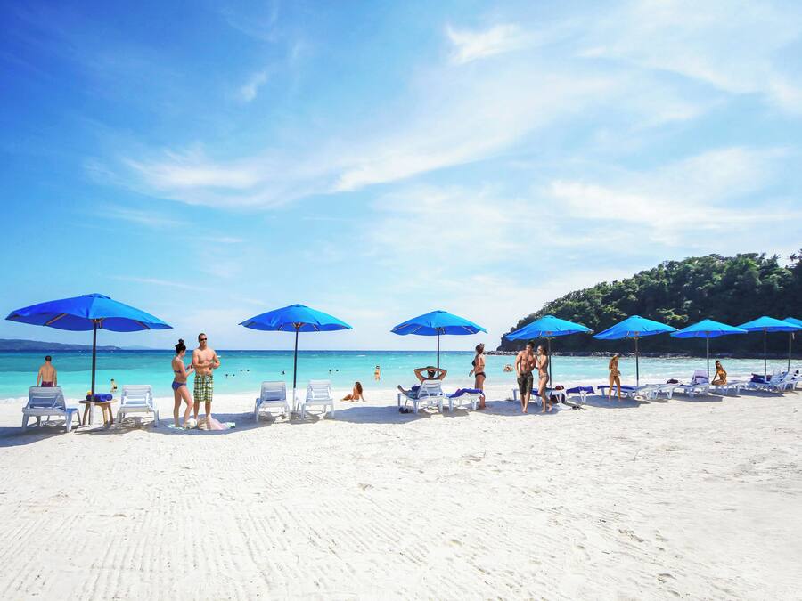 Platja privada i platja de sorra blanca