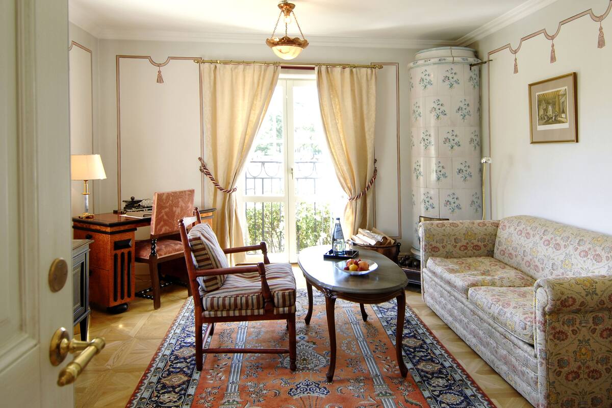 junior suite, 1 double bed, lake view | view from room